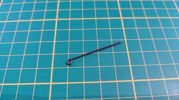 Tige de maintien du couvercle de coffre 91-1 numéro 91 n°91 pièce détachée Citroën 2CV 2 CV Charlest