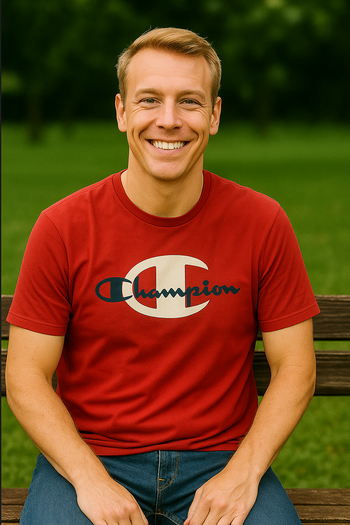 Champion homme S – Tee-shirt rouge pour performer avec classe