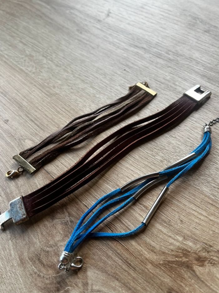Lot de bracelets en cuir - photo numéro 3