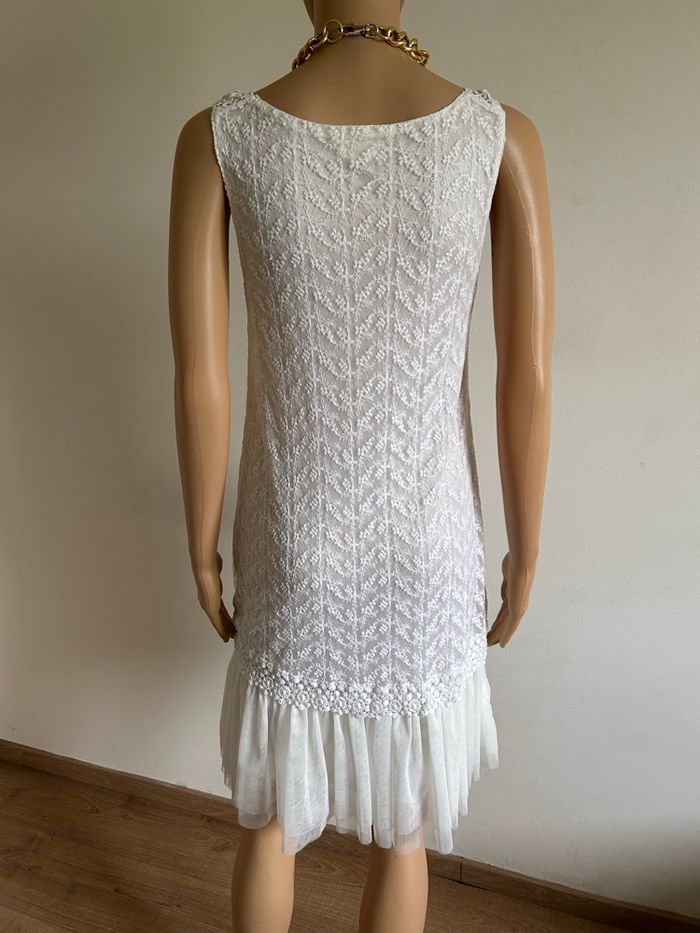 Robe blanche en dentelle Molly Bracken taille unique jamais portée - photo numéro 5