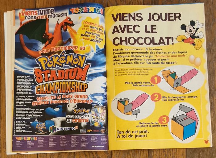 Ancien journal de mickey N°2496 avec 1 plateau de jeu 2000 vintage - photo numéro 3