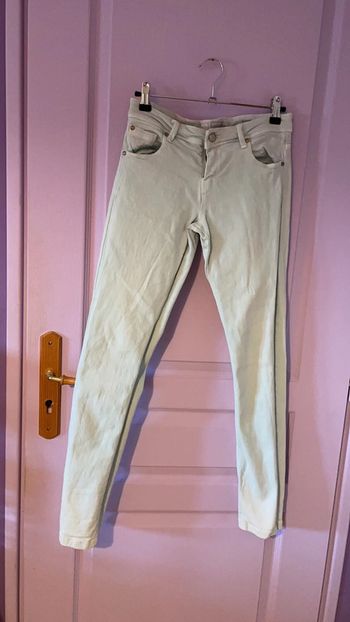 Jean vert d’eau droit Bershka Taille 36