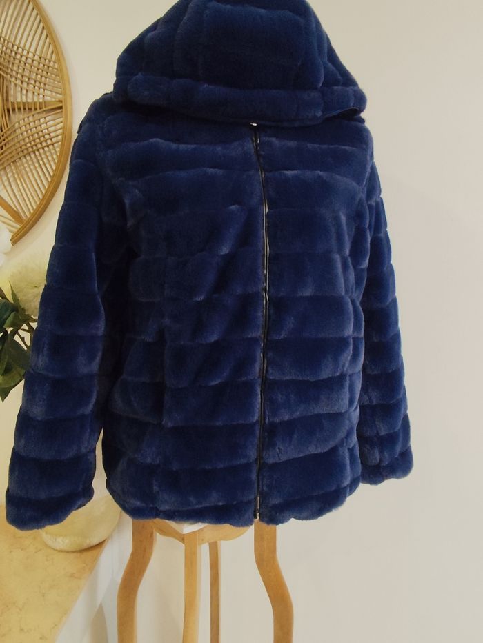 Manteau fourrure réversible