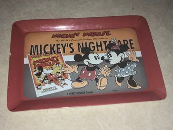 Plateau en plastique Mickey Mouse Disney (très très rare collector)