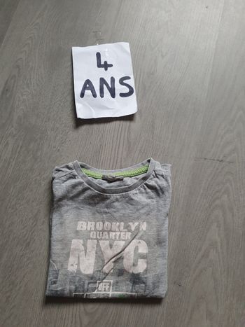 Maillot t-shirt 4ans garçon