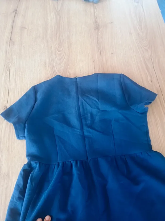 Robe bleu marine marque By Julie taille L - photo numéro 4