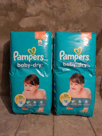 104 Couches pampers taille 3