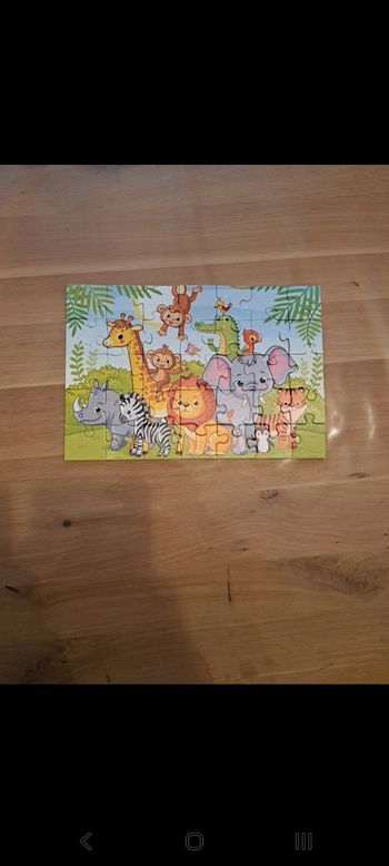Puzzle animaux de la jungle savane