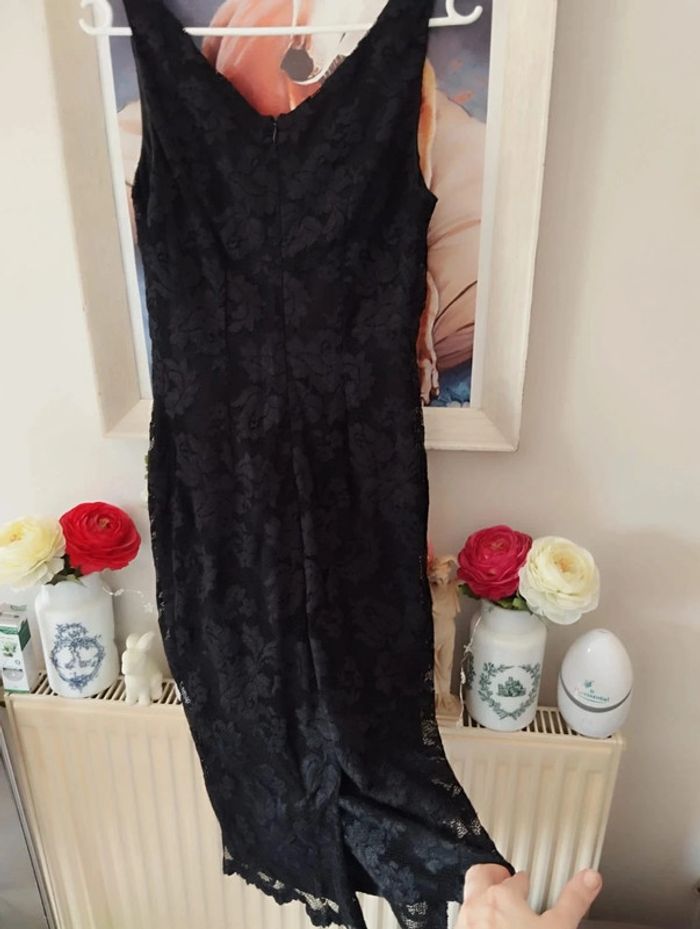 🖤Robe Dentelle Résille Fleurie T32/34 Caroll🖤 - photo numéro 16