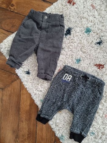 Lot de 2 pantalons bébé garçon