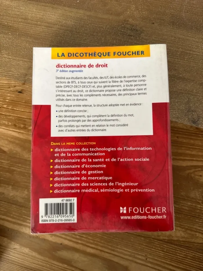Livre, dictionnaire de droit - photo numéro 3