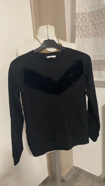 Pull type sweat taille 34 noir