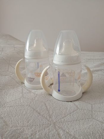 Lot de 2 biberons avec anses Nuk