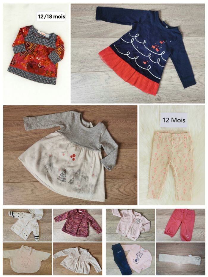 Lot hiver fille 12 mois