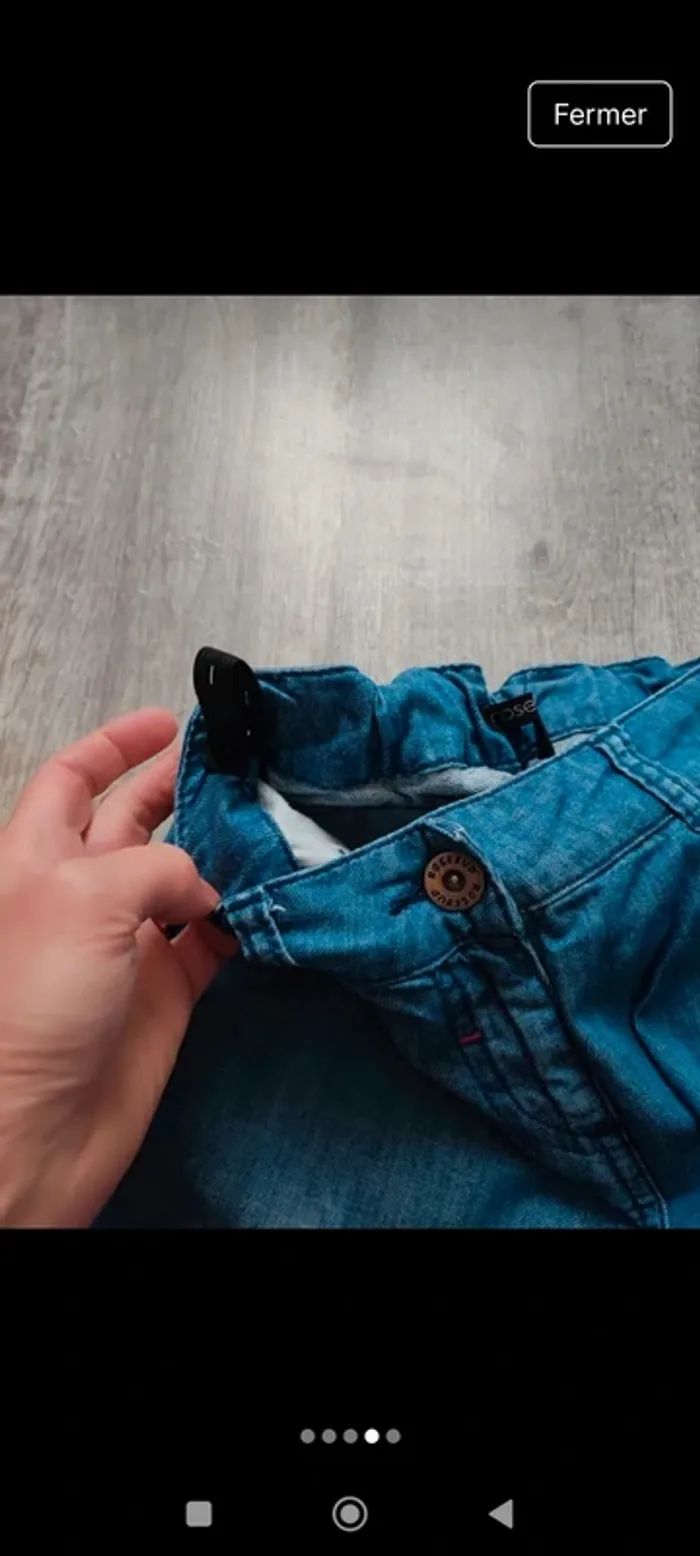 Jeans pantalon enfant fille taille 12 ans - photo numéro 4