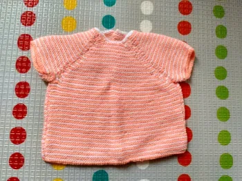 Brassière fait main 3 mois