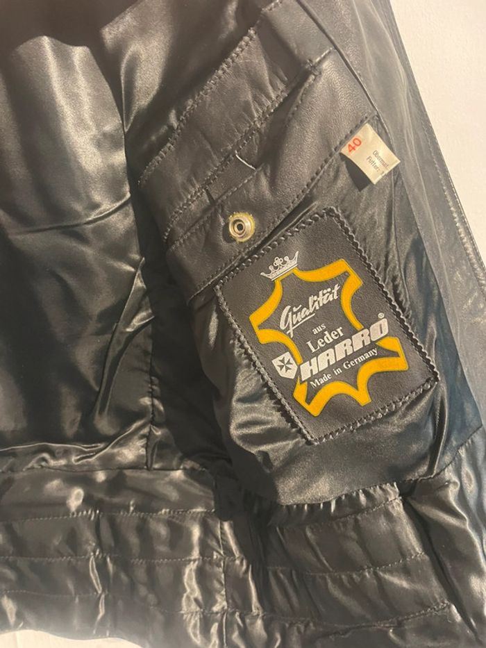 Veste style perfecto Moto vintage Harro - photo numéro 17