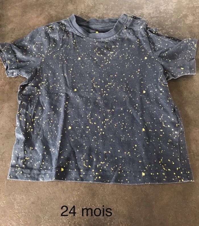 Tee shirt noir 24 mois