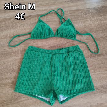 Maillot de bain short 2 pièces M