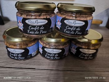 Lot confit foie de porc
