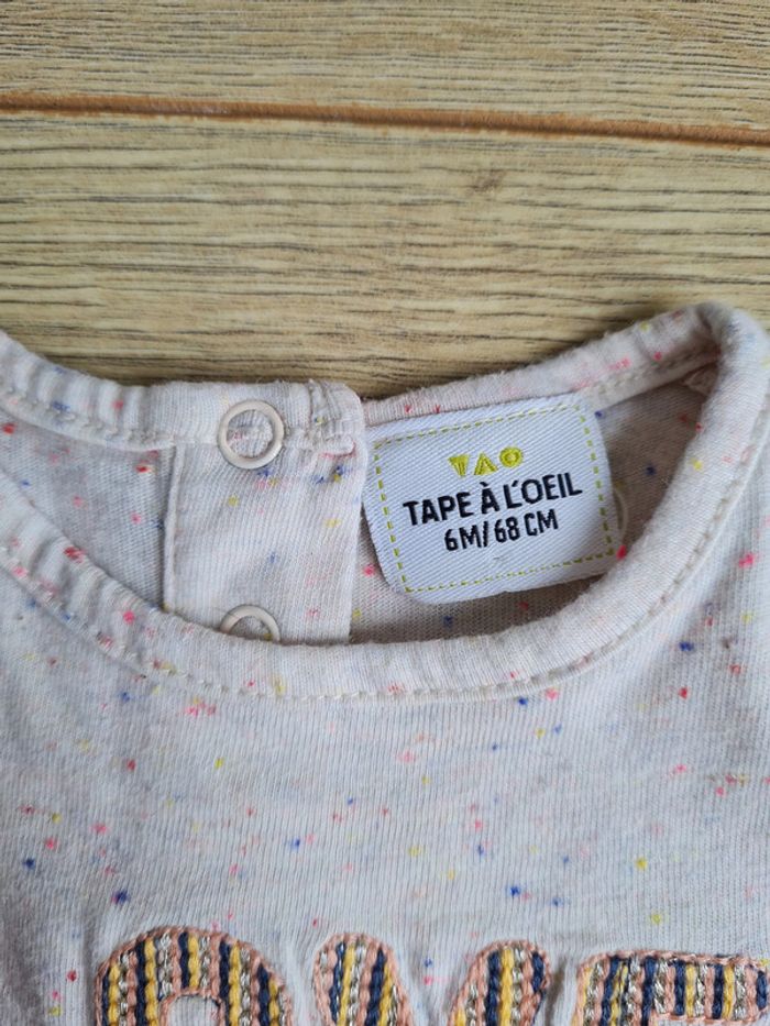 Tshirt ML love TAO 6 mois - photo numéro 2