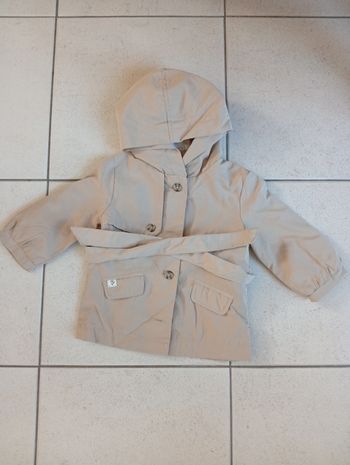 Imperméable doublé avec capuche fille 18 mois Kiabi