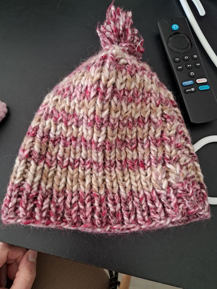 Bonnet fait main grosse laine