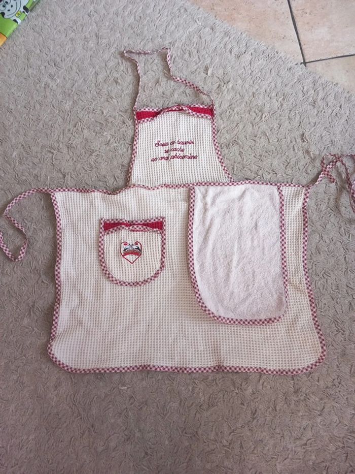 😷tablier enfant coton humoristique 5ans