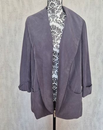 Forever 21 veste drapée gris taupe contemporary taille 38 M