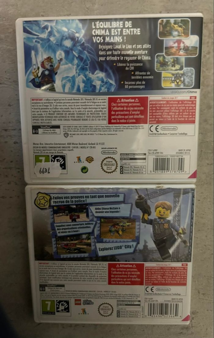 Lot 2 jeux Lego - Nintendo 3DS - photo numéro 2