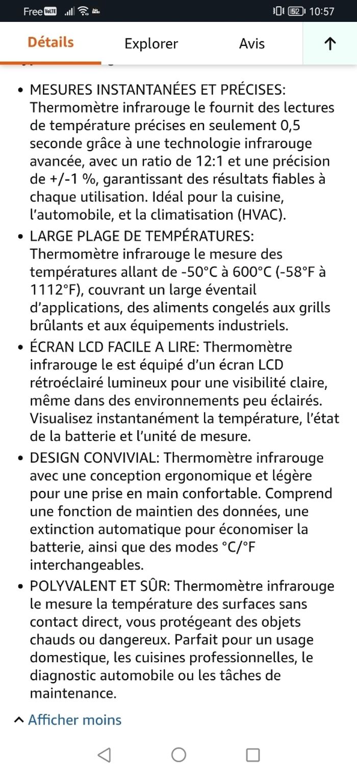 Thermomètres infrarouge - photo numéro 6