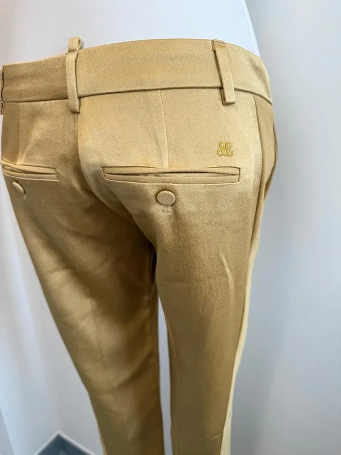 Tailleur ensemble blazer et pantalon Maison Sarah Lavoine doré taille XS parfait état - photo numéro 17
