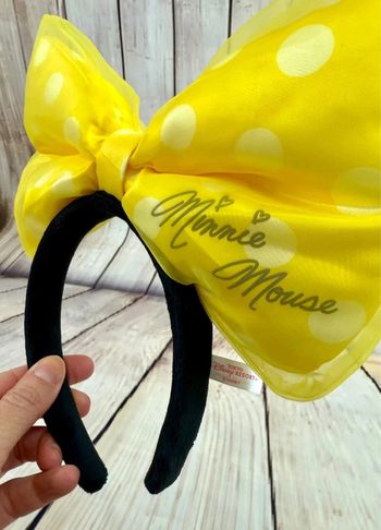 Ears serre-tête Disneyland Tokyo noeud Minnie jaune