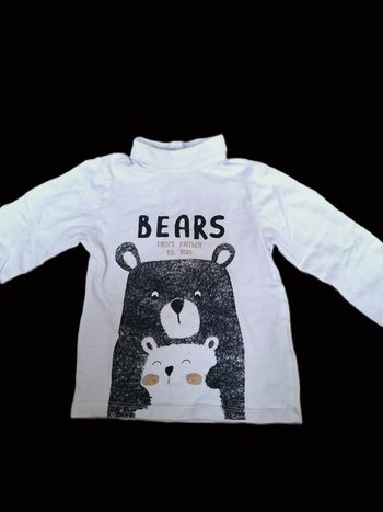 T-shirt manches longues col roulé Kiabi 18 mois