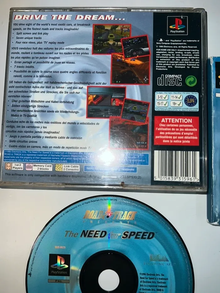 The Need For Speed - PS1 Complet Version PAL PlayStation Sony - photo numéro 6