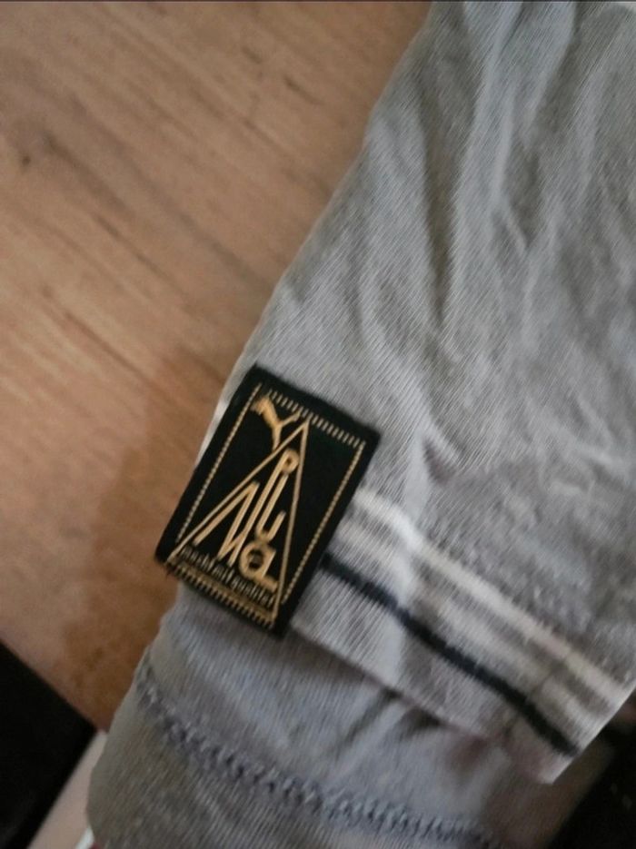 T-shirt homme a rayures Puma S - photo numéro 5