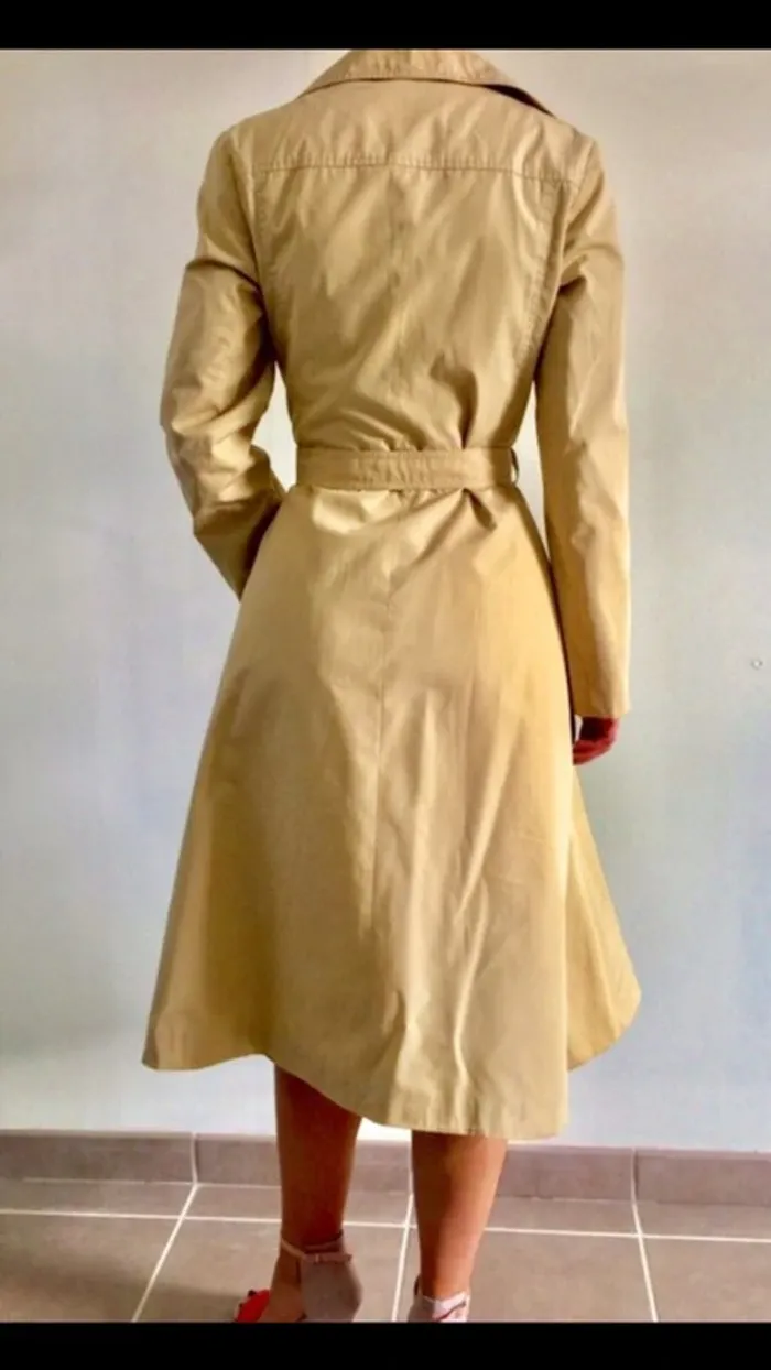 Trench beige-crème vintage - photo numéro 2