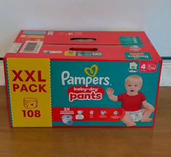 Couches Pampers baby dry pants taille 4