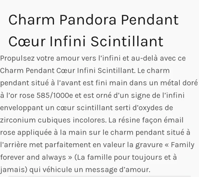 Charm Pandora pendant - photo numéro 5