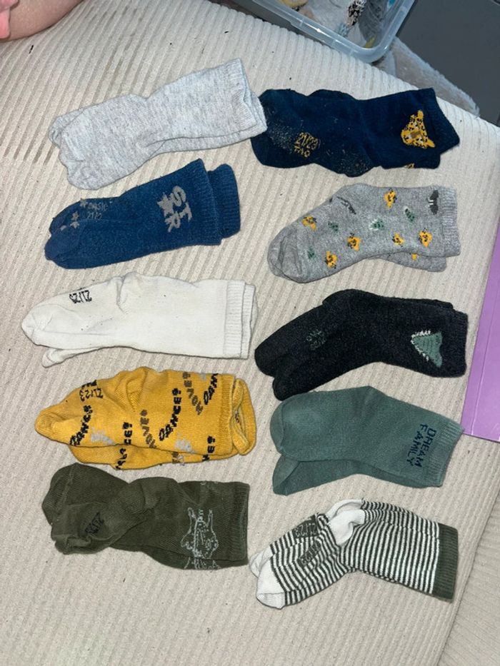 Lot de 10 paires de chaussettes 21/23