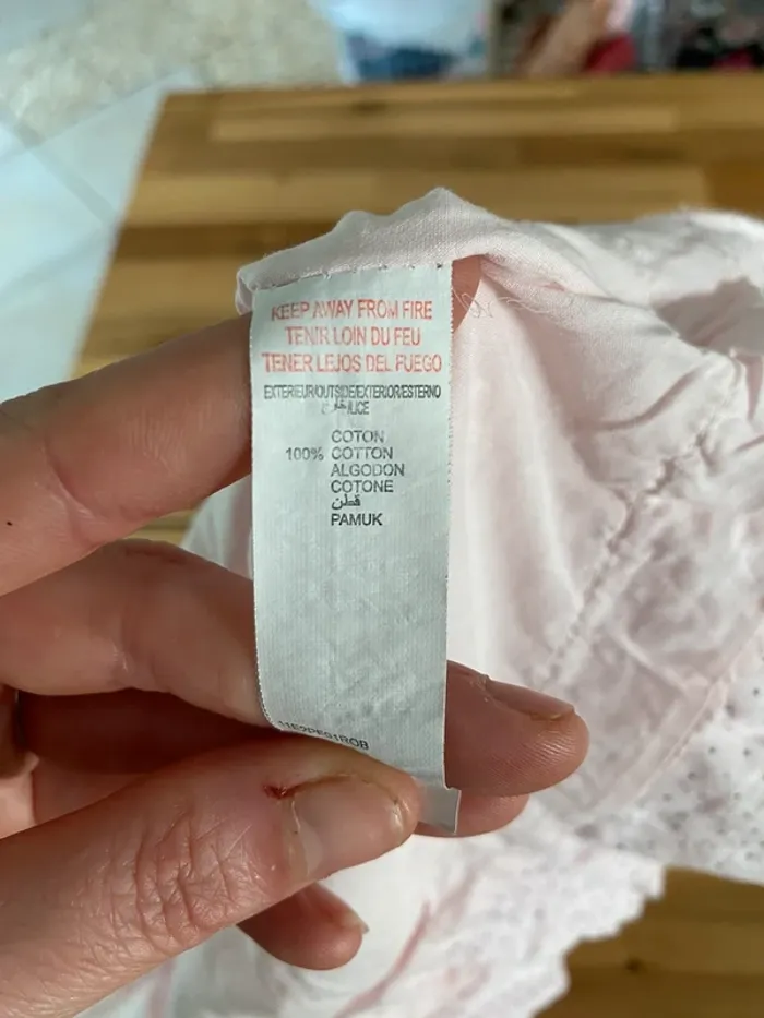 Robe sergent major rose petit pois noir - photo numéro 11