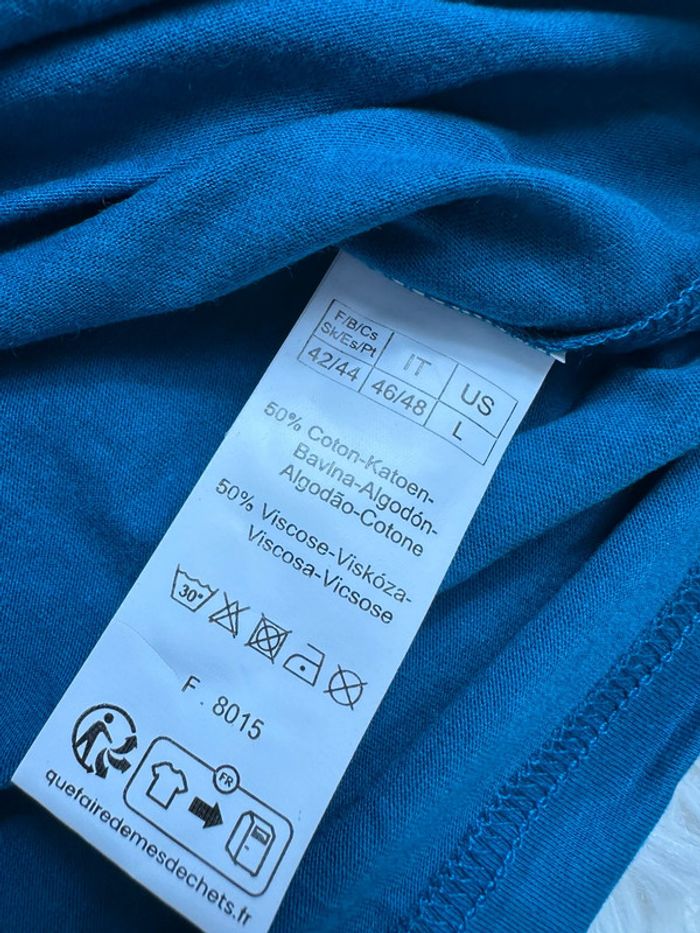 T-shirt manches longues bleu Prusse blancheporte taille 42/44 - photo numéro 3