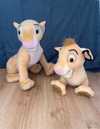 Peluches simba et nala vintage 2002 le roi lion Disney