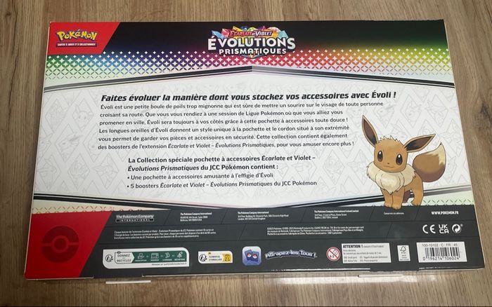 Pokémon coffret collection spéciale pochette à accessoires écarlate et violet évolutions prismatiques événement 8.5 - photo numéro 5