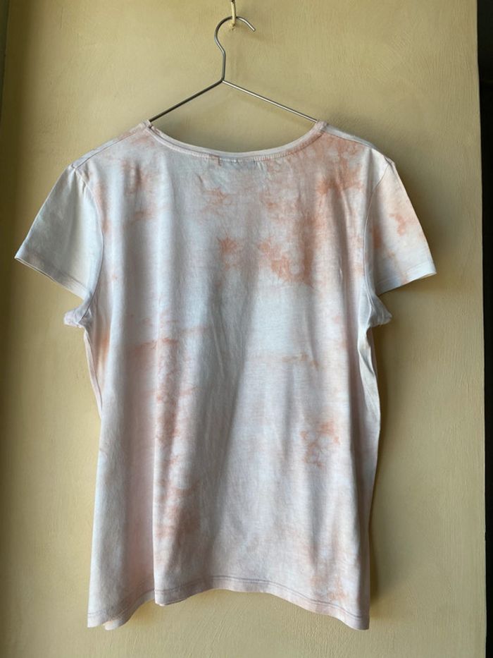 T-shirt tie and dye saumon Kiabi M - photo numéro 5