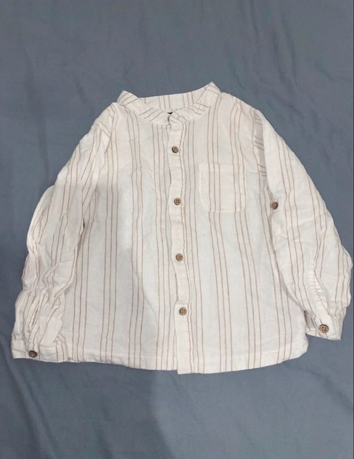 Ensemble salopette / chemise vintage enfant - photo numéro 3