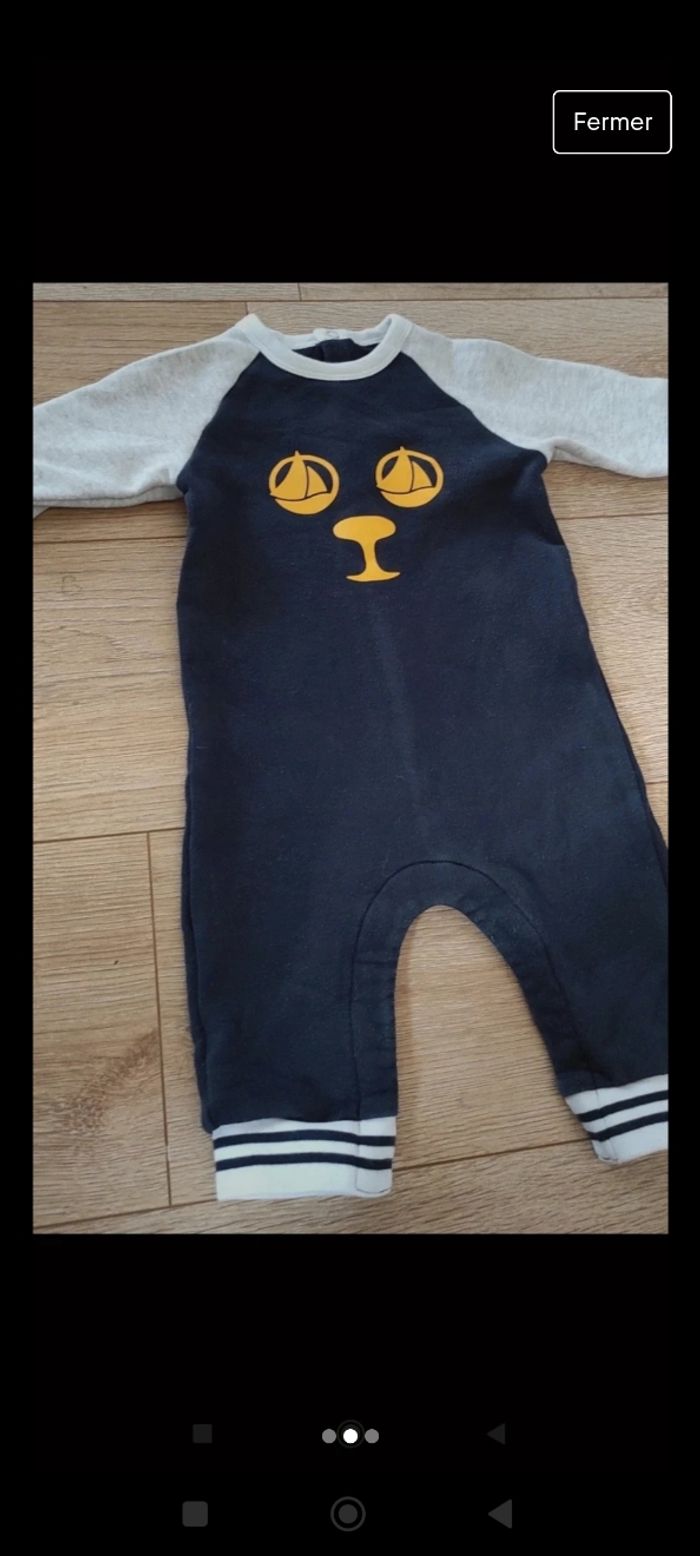 Combinaison Petit Bateau 6 mois - photo numéro 3
