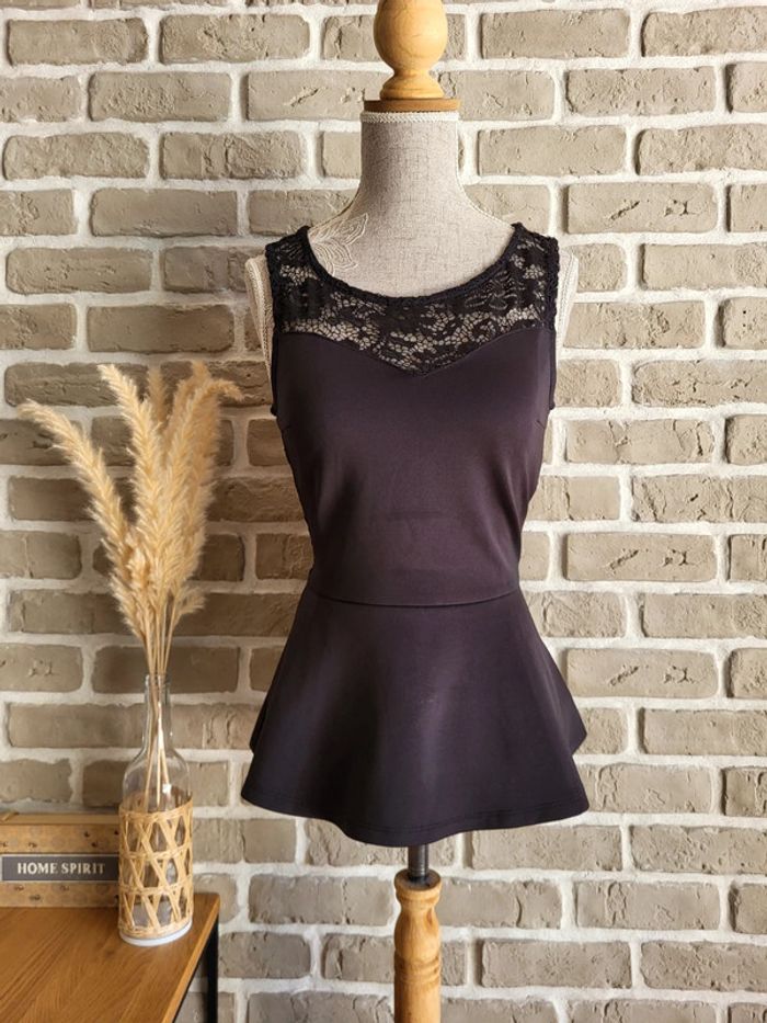 Top noir dos en dentelle H&M - Tendance et élégant - photo numéro 2
