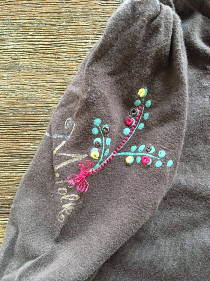 Ensemble t-shirt manches longues +legging gris/3mois - photo numéro 3