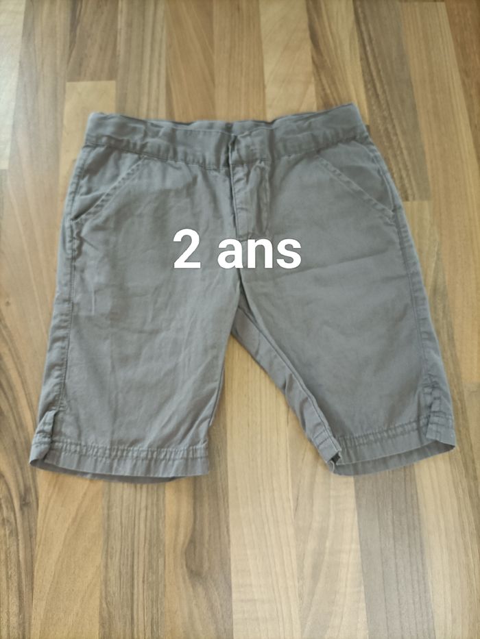 Bermuda marron kaki 2 ans Vertbaudet